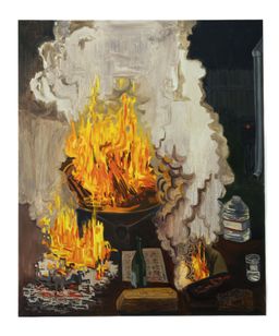 three bonfires